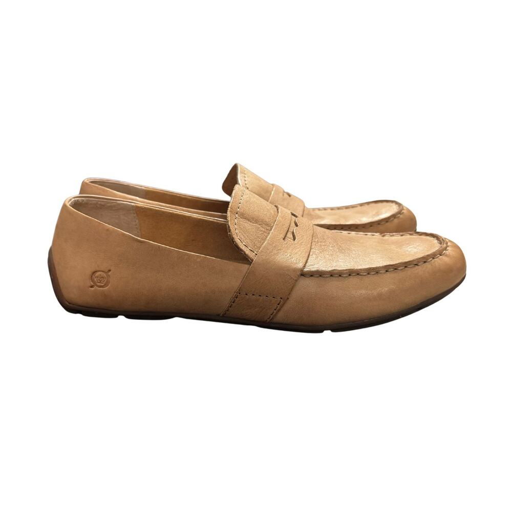 BORN Kheli Womens Loafers 10M Brown Leather Driving Penny Slip On NWOB - Picture 5 of 8